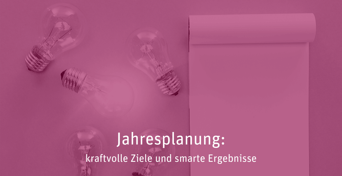 Jahresplanung erstellen