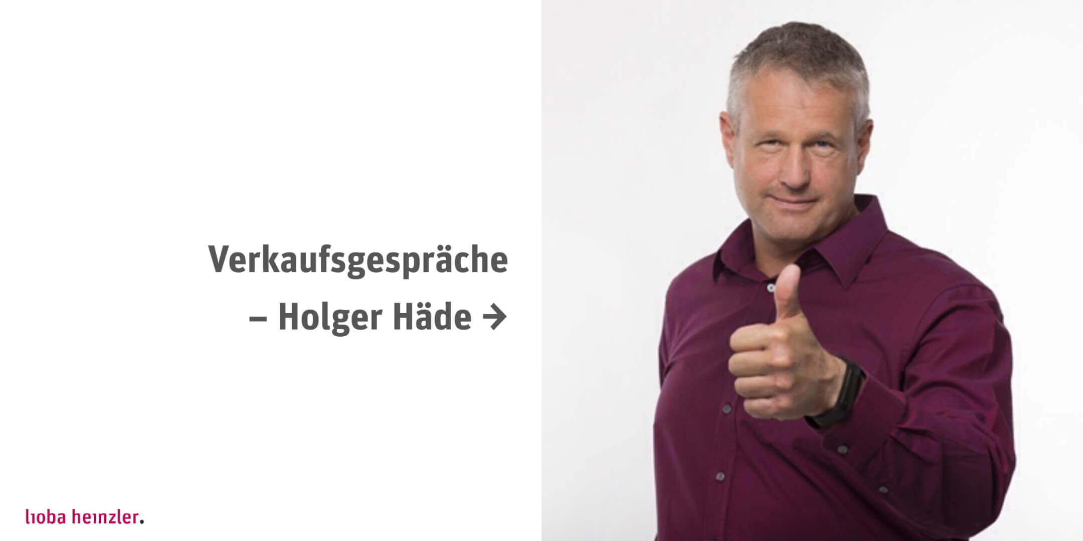 Verkaufsgespräche – Holger Häde